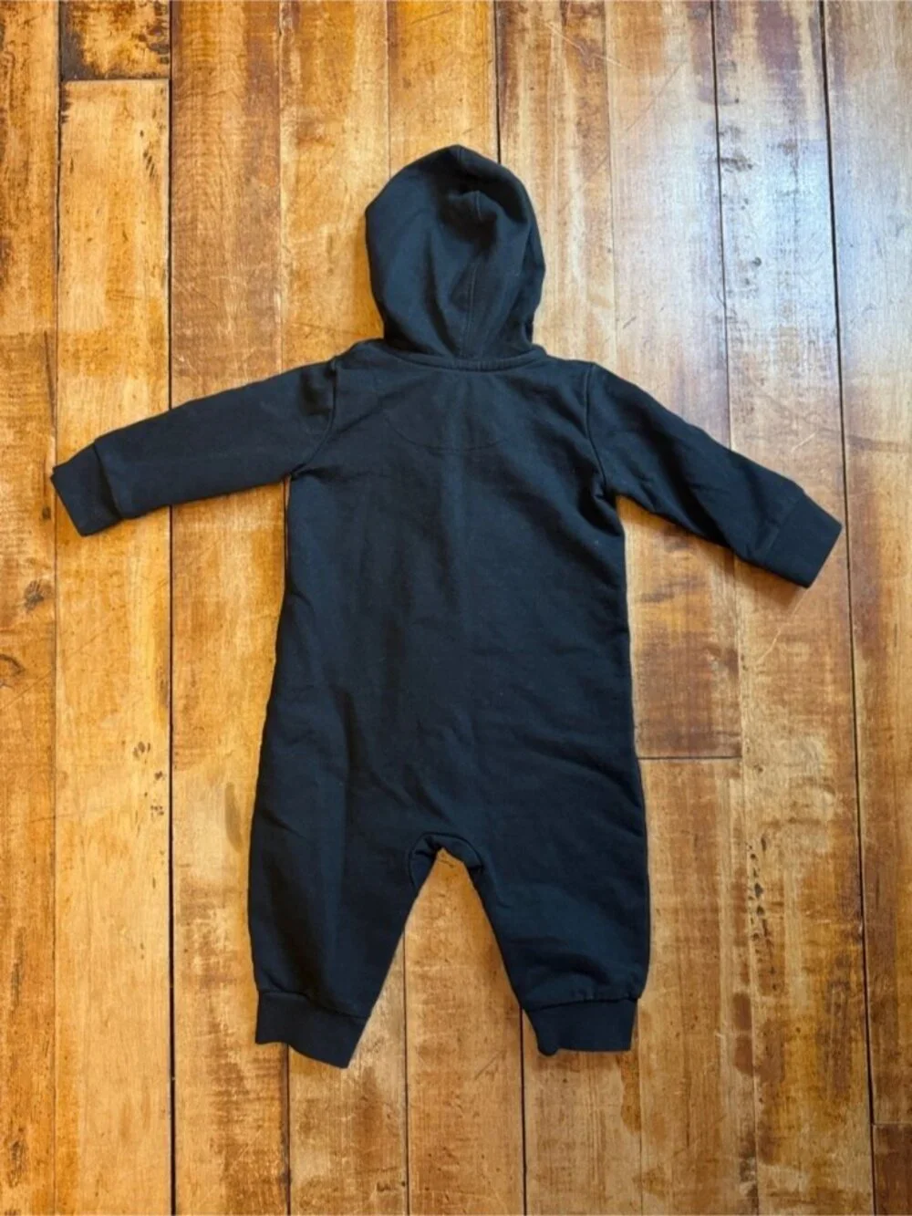 Nike Jordan Black Hooded One-Piece 6 months Red Nike Air Logo unisex cotton